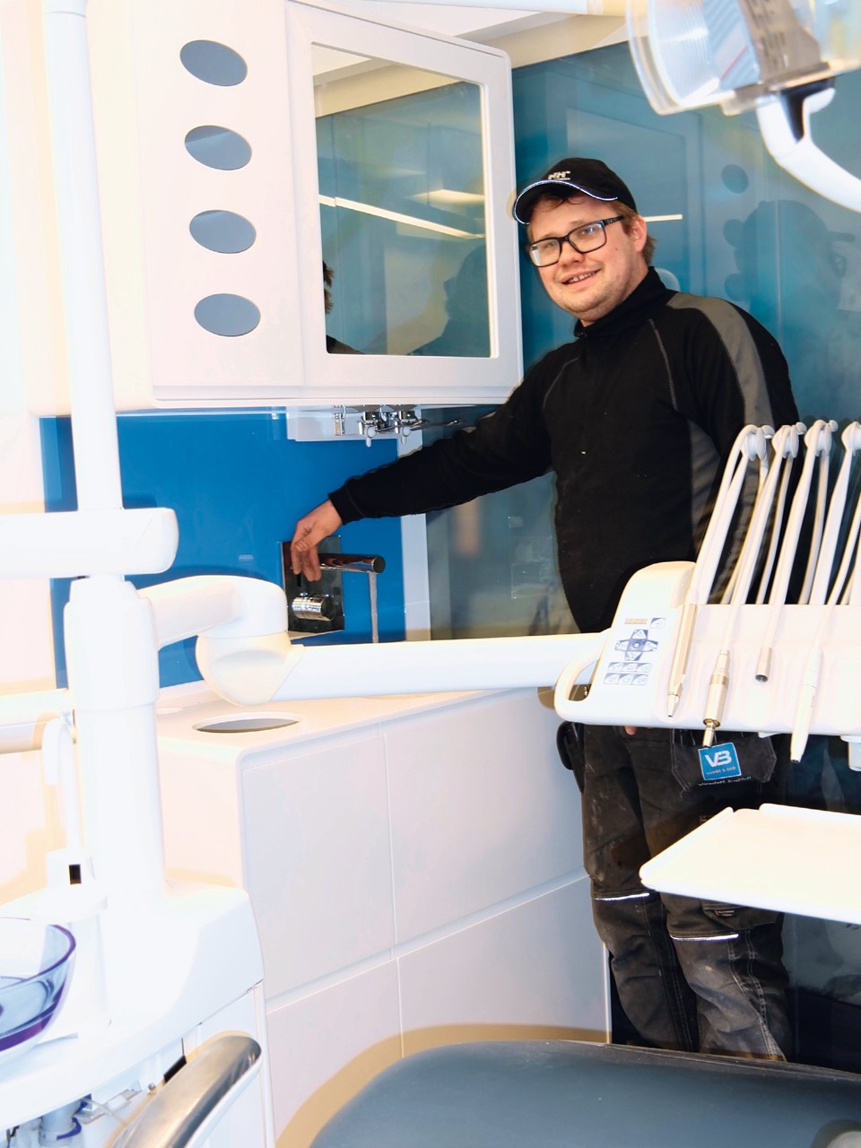 VB-rørlegger tester kran